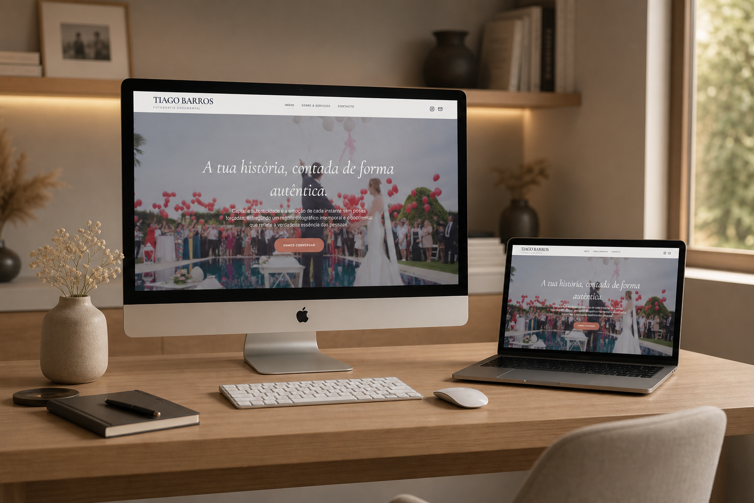 Tiago Barros Fotógrafo: Portfolio Web para Capturar Memórias Reais - Foto 1